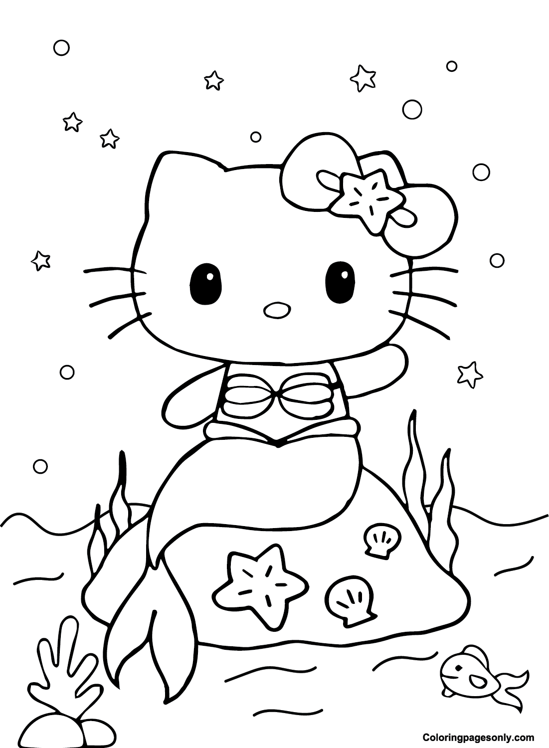 hello kitty coloring page hello kitty coloring page