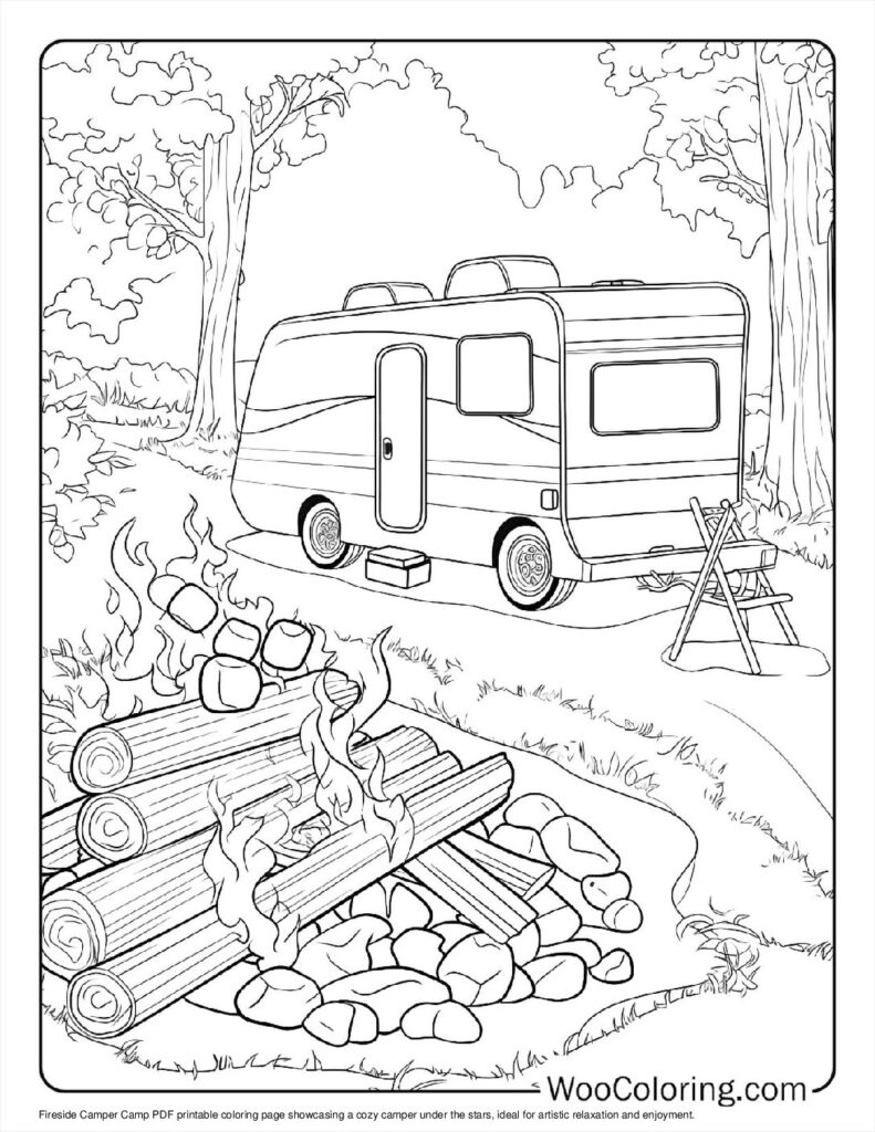 100 Camper RV Coloring Pages Free PDF To Print Woo Coloring 100 Camper RV Coloring Pages Free PDF To Print Woo Coloring