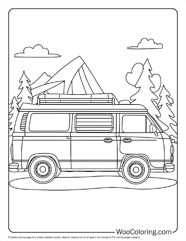 camper coloring pages camper coloring pages
