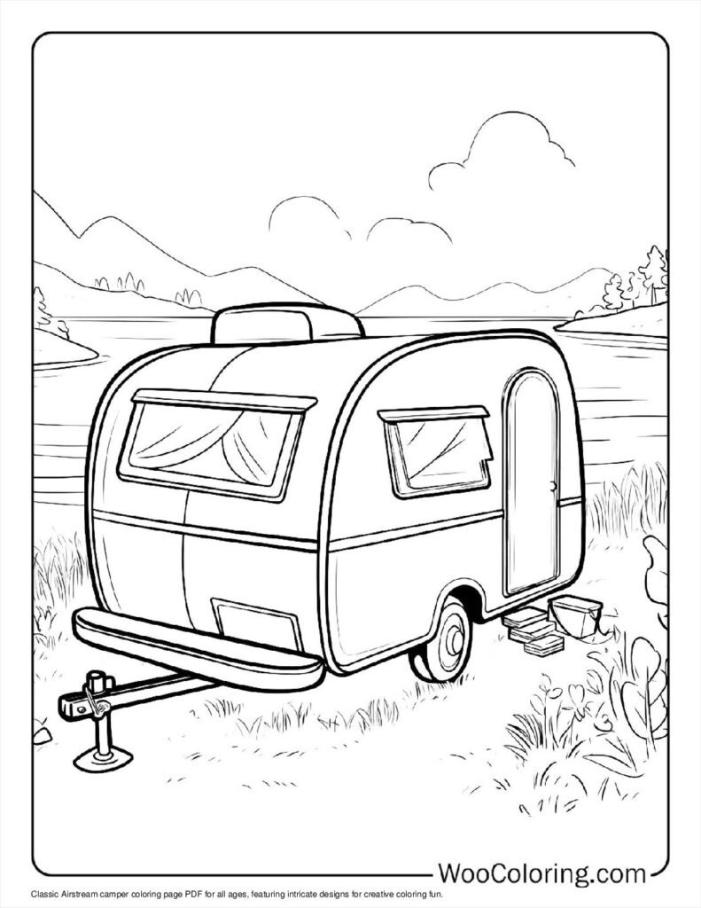 100 Camper RV Coloring Pages Free PDF To Print Woo Coloring