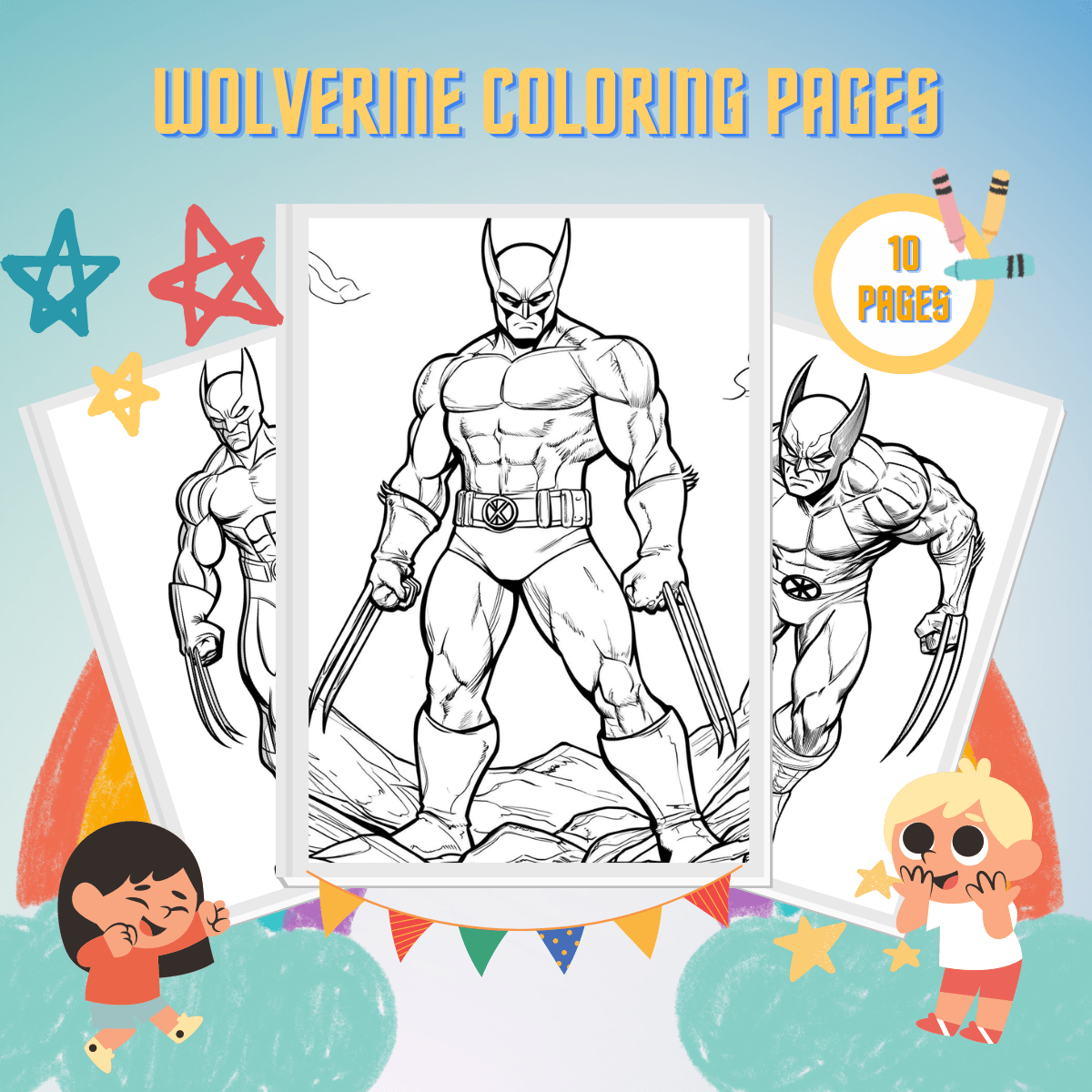 wolverine coloring pages wolverine coloring pages