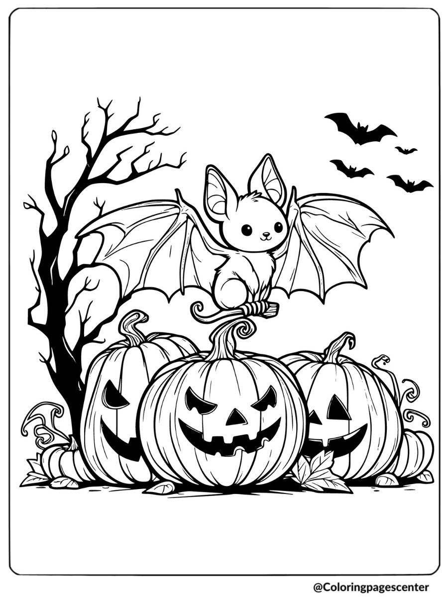 12 Free Printable Halloween Bat Coloring Pages