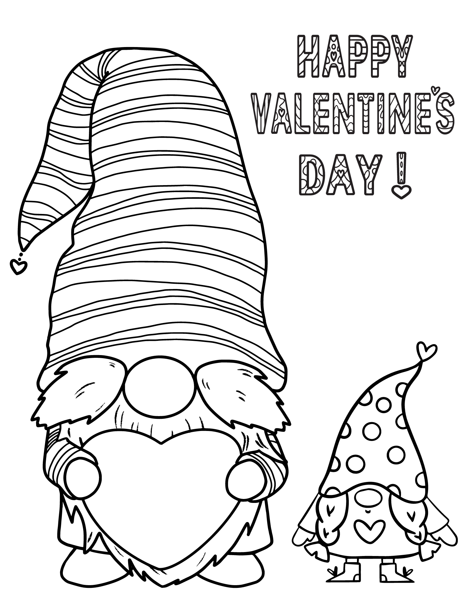 15 Cute Valentine Gnomes Coloring Pages Two Kids And A Coupon 15 Cute Valentine Gnomes Coloring Pages Two Kids And A Coupon