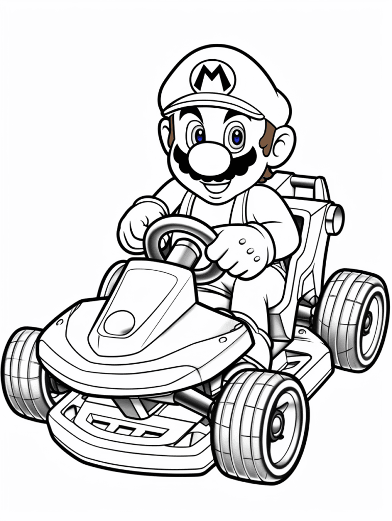 mario kart coloring pages mario kart coloring pages