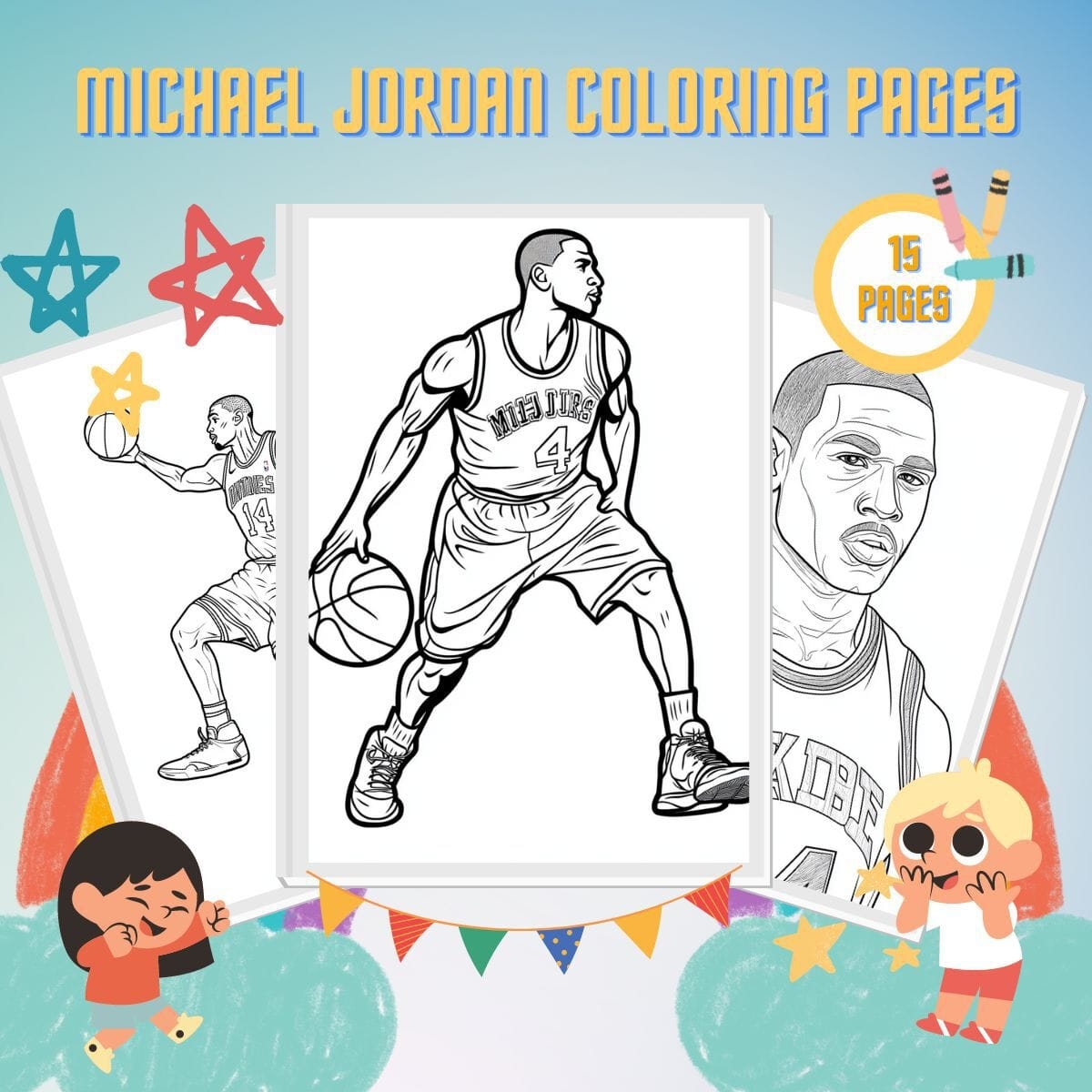 15 Michael Jordan Coloring Pages Free Printables PDF