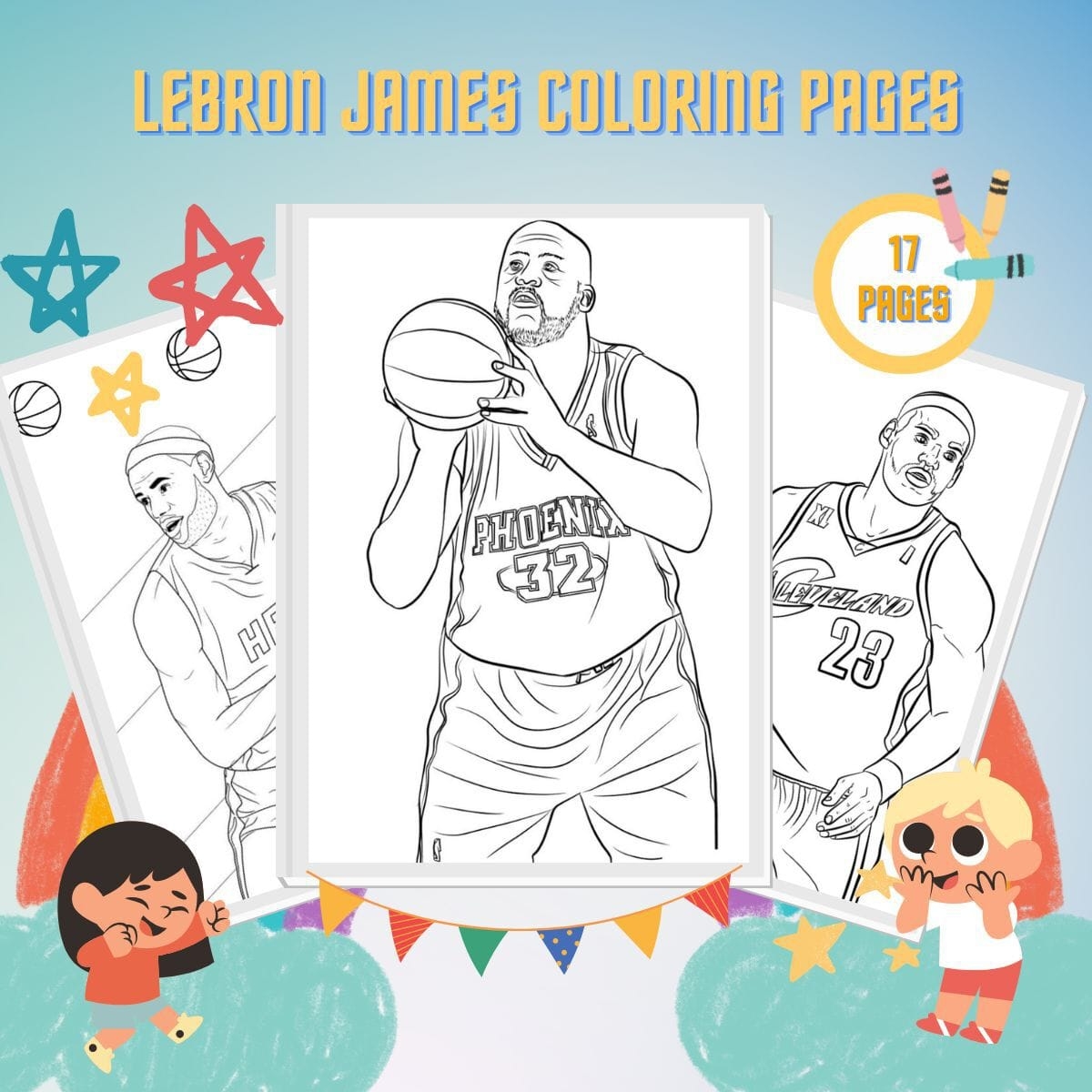 17 LeBron James Coloring Pages Free PDF Printables