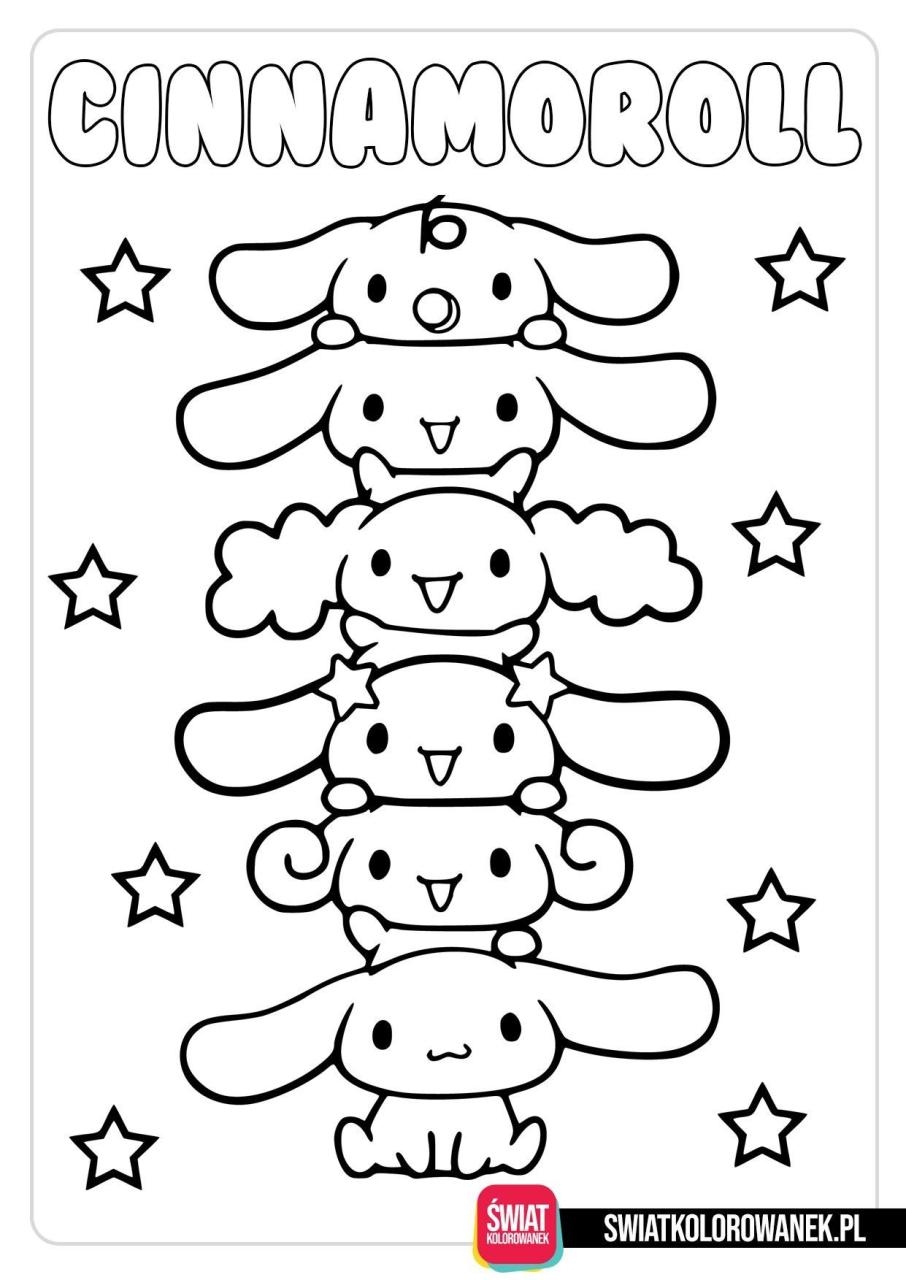 172 Cinnamon Roll Hello Kitty Coloring Pages Printable Coloring Craze