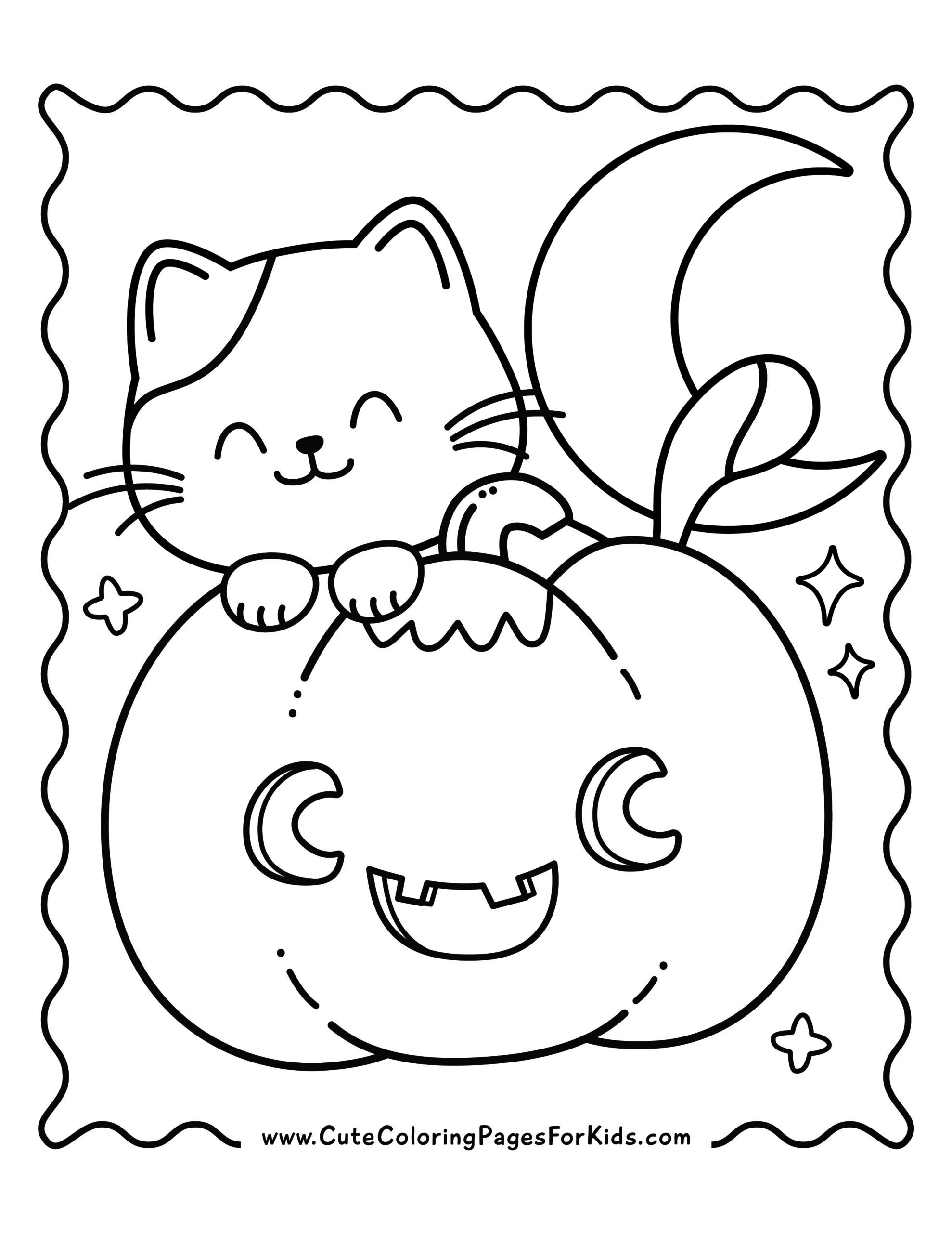 18 Cute Halloween Coloring Pages Free Printable PDFs Cute Coloring 18 Cute Halloween Coloring Pages Free Printable PDFs Cute Coloring
