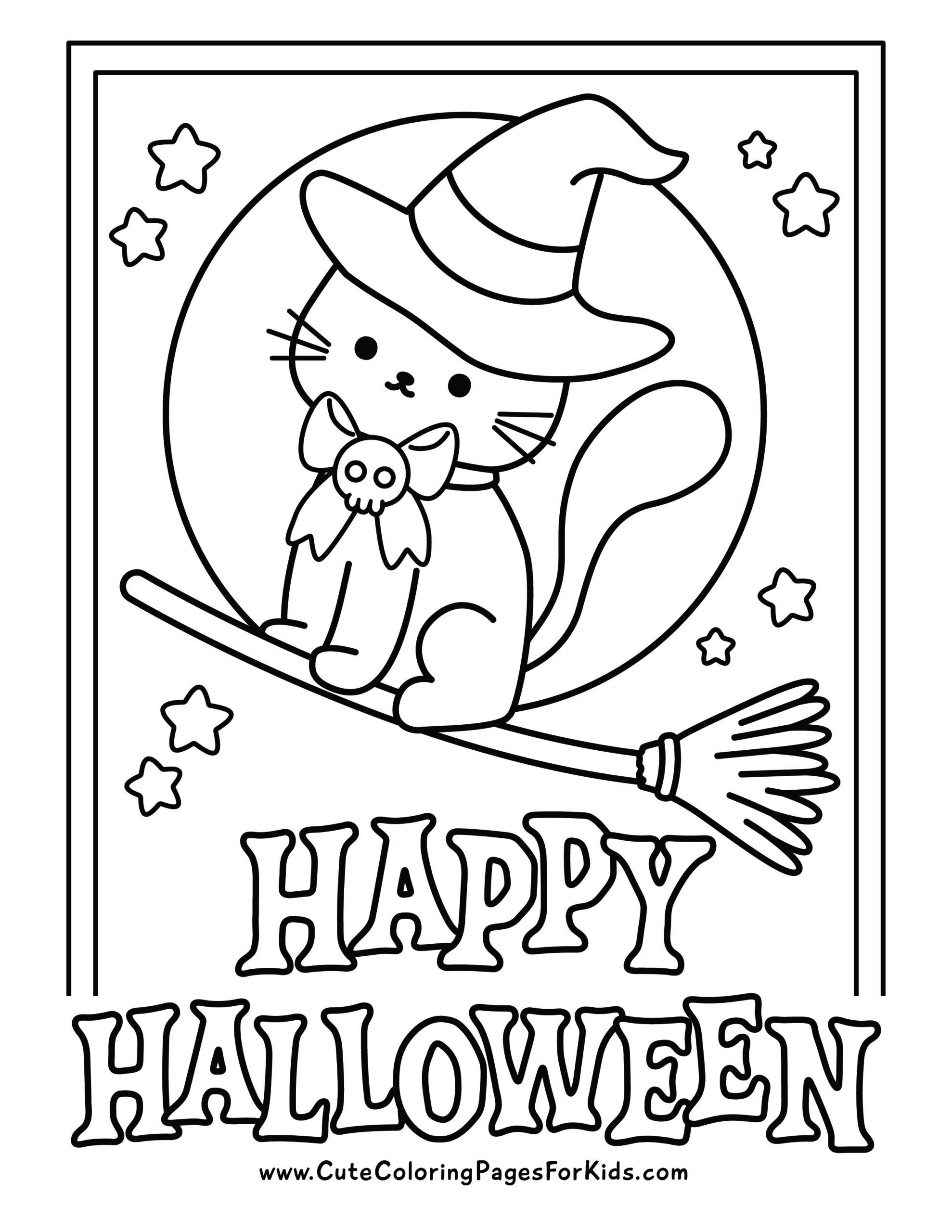 halloween coloring pages cute halloween coloring pages cute