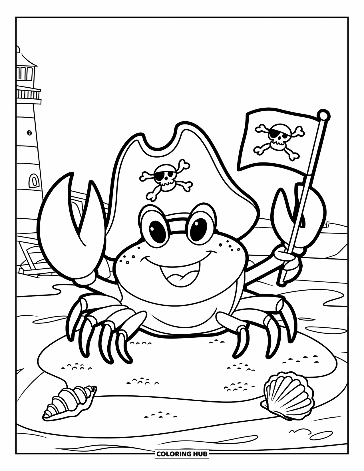 pirate coloring pages