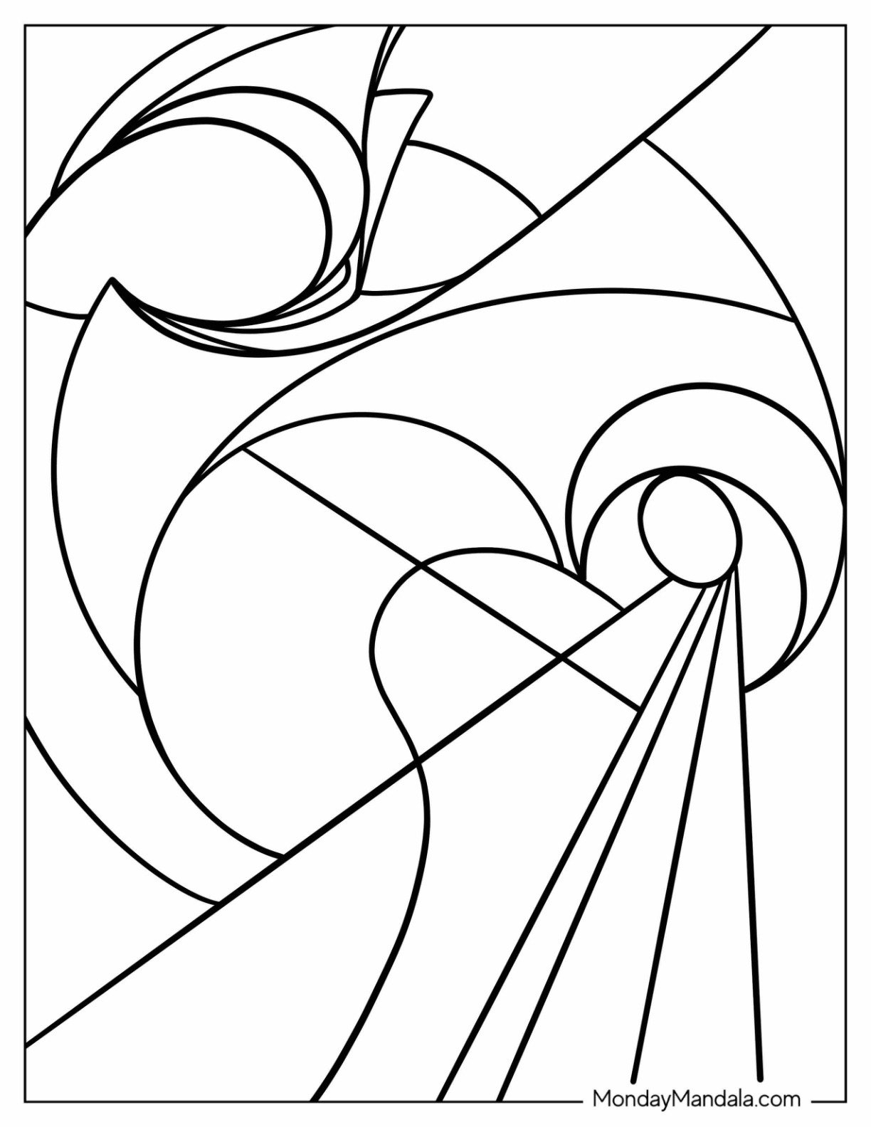 abstract coloring pages