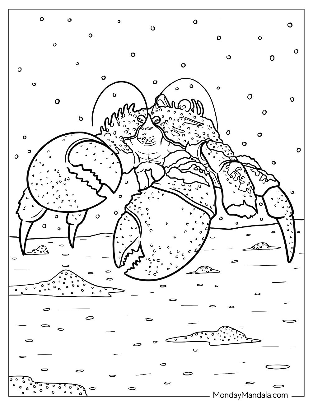 crab coloring pages crab coloring pages