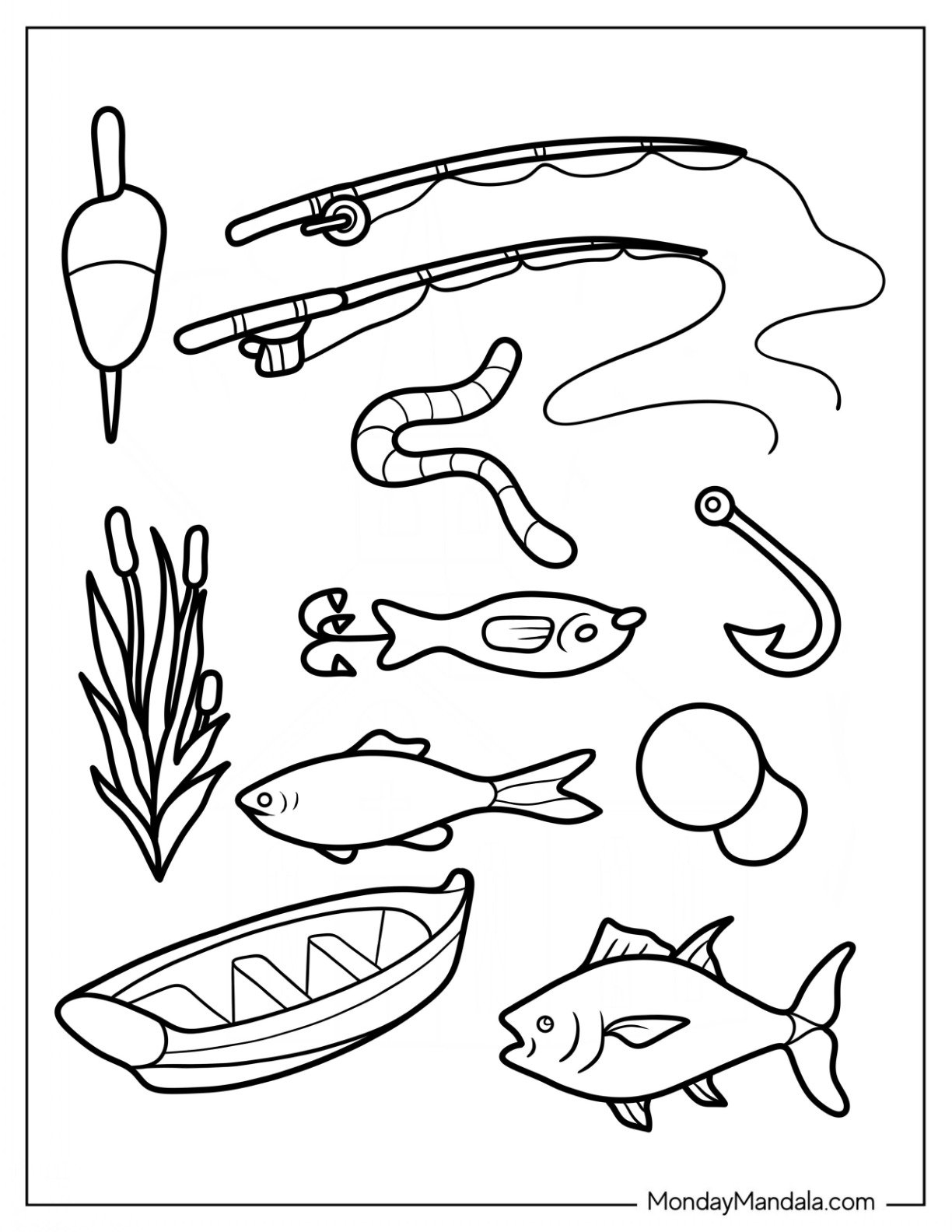 20 Fishing Coloring Pages Free PDF Printables 20 Fishing Coloring Pages Free PDF Printables