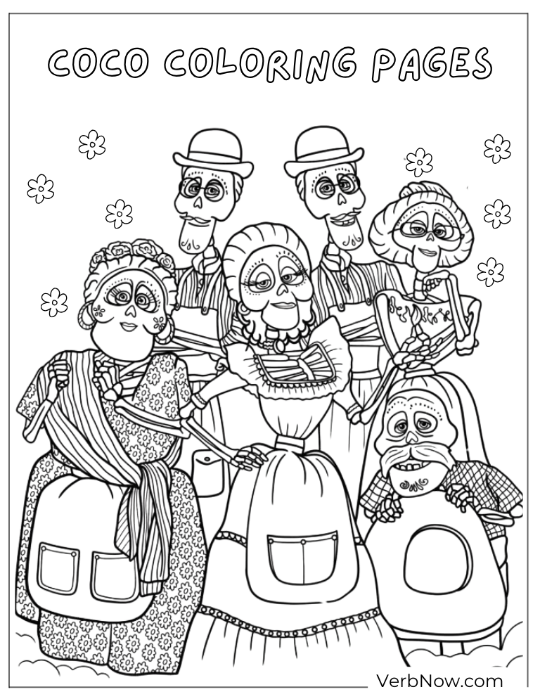 20 Free Coco Coloring Pages Printable PDF 20 Free Coco Coloring Pages Printable PDF