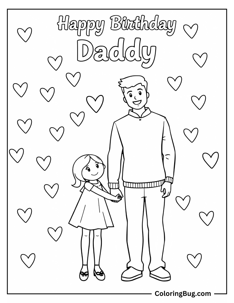 20 Happy Birthday Dad Coloring Pages Free Printable PDFs 20 Happy Birthday Dad Coloring Pages Free Printable PDFs