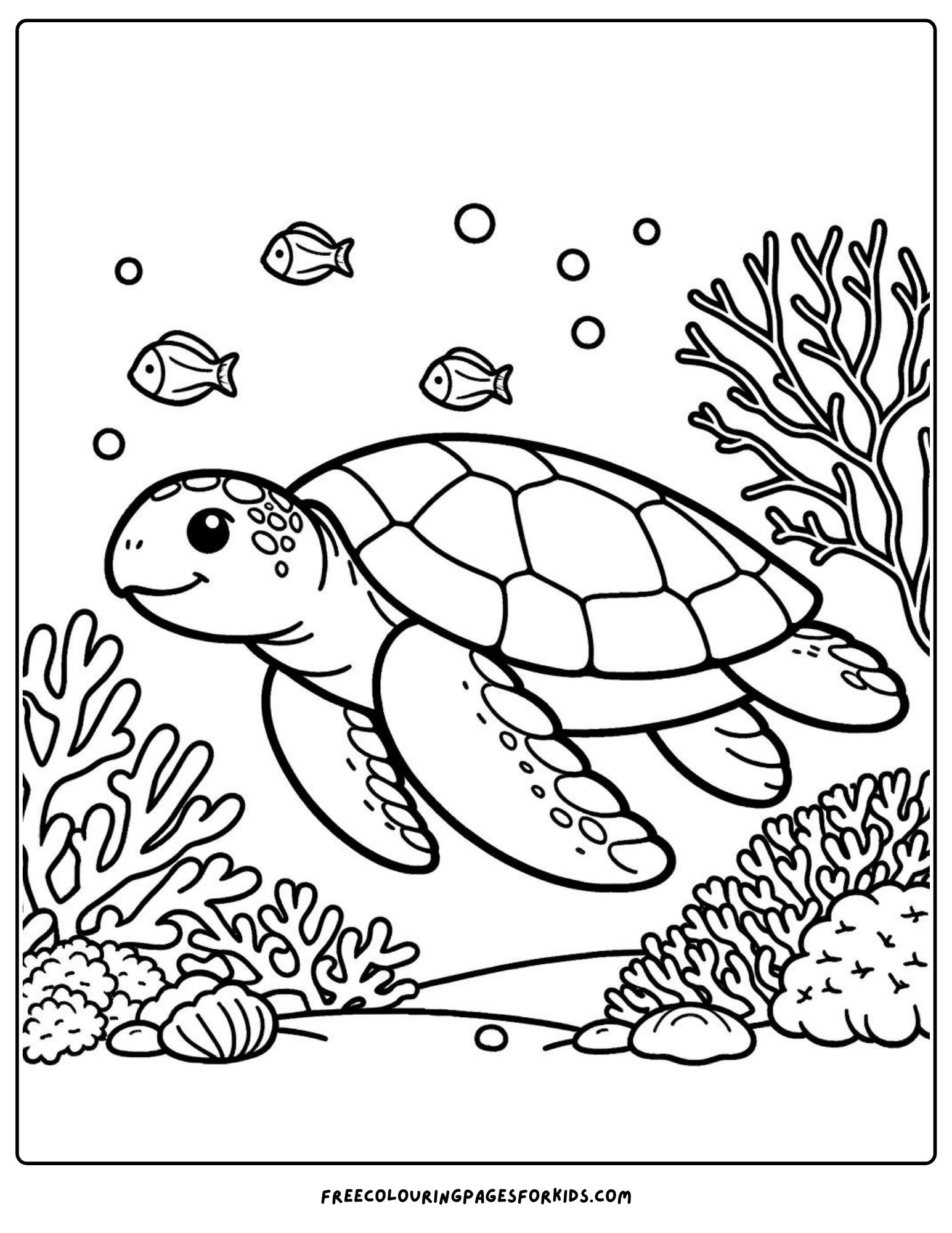 20 Ocean Coloring Pages For Kids In 2024 Ocean Coloring Pages Turtle 