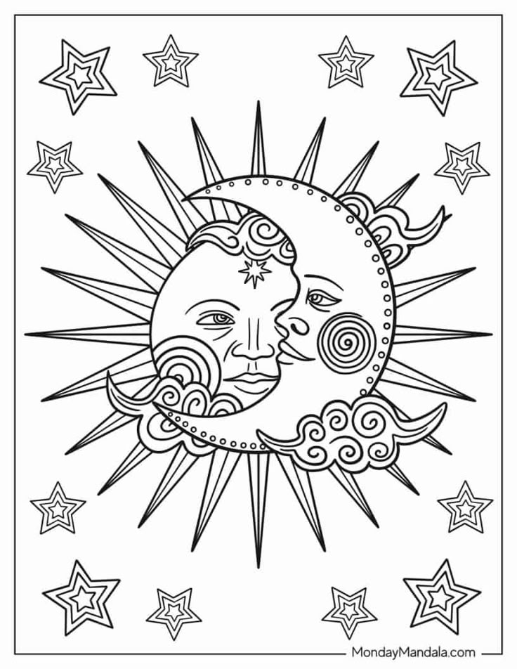 20 Sun Coloring Pages Free Printable PDFs