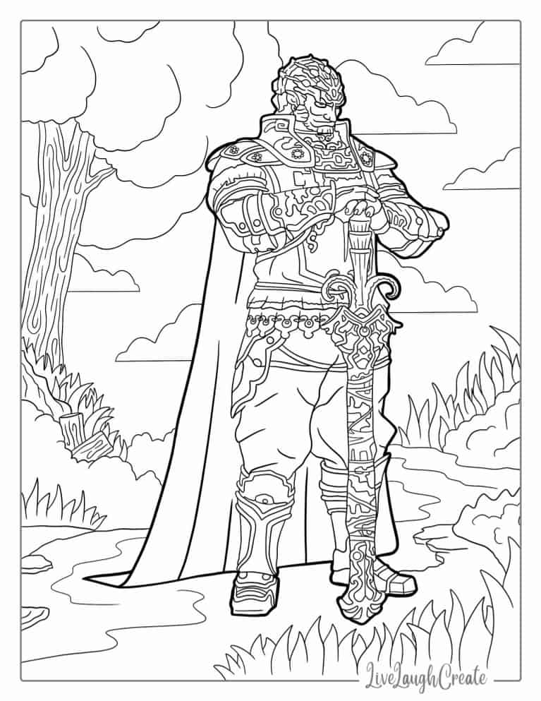 zelda coloring pages