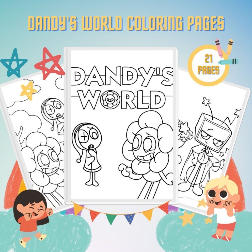 dandy's world coloring pages dandy's world coloring pages