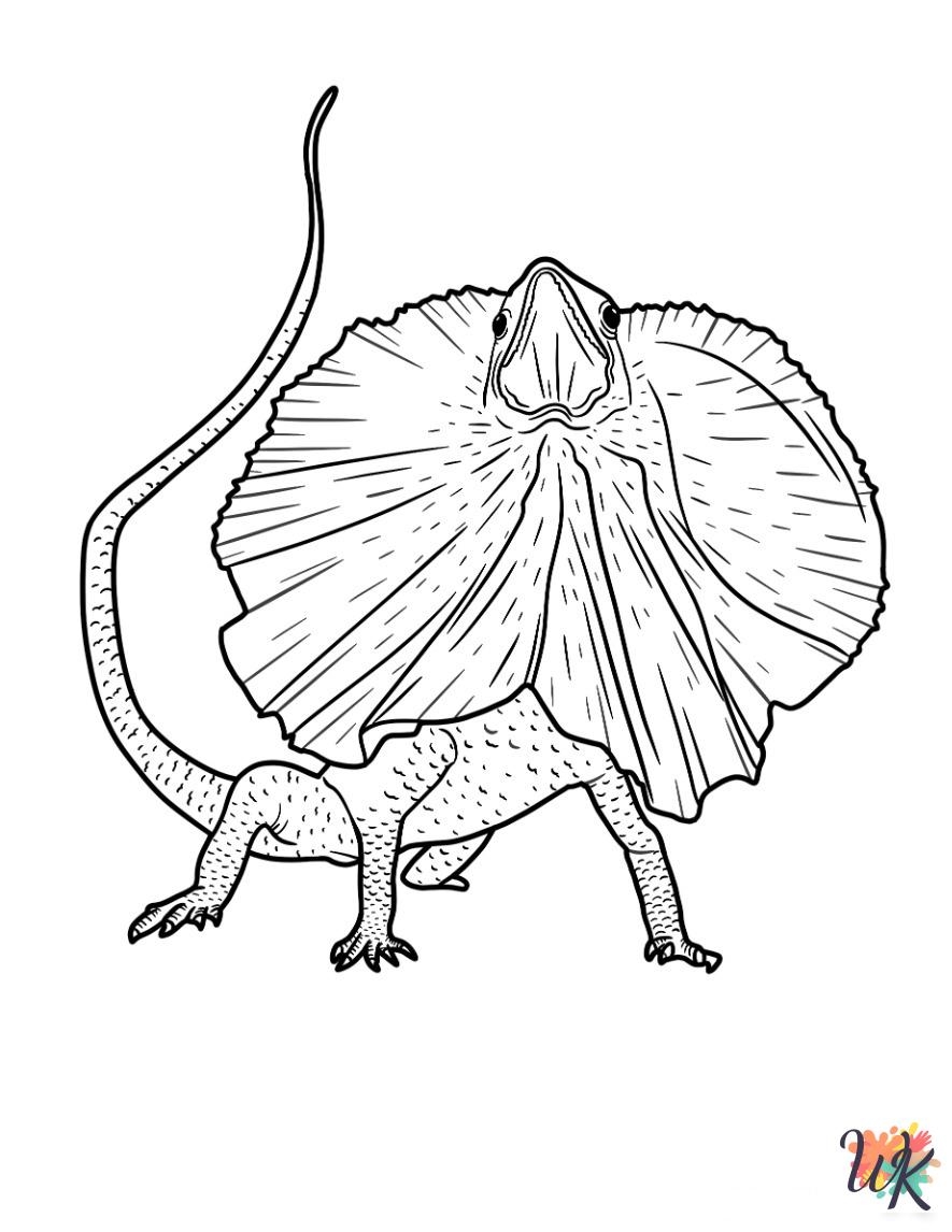 lizard coloring pages