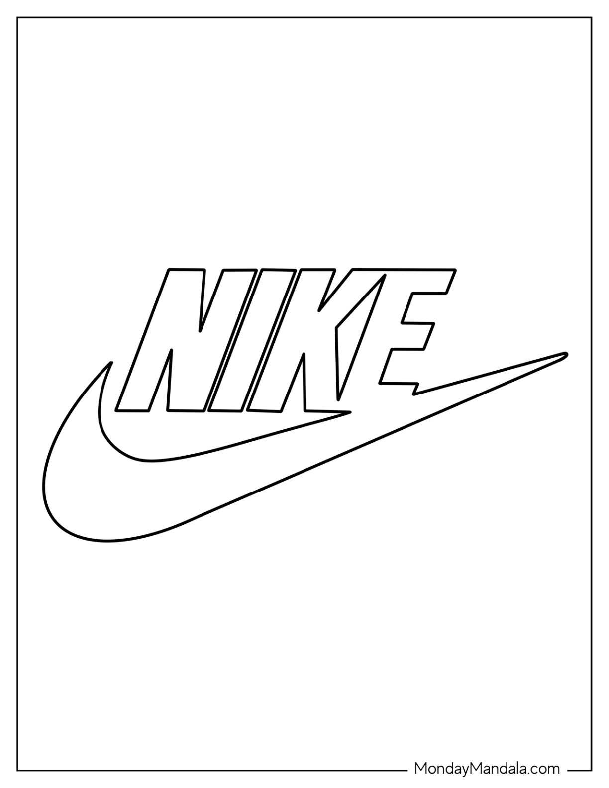nike coloring pages