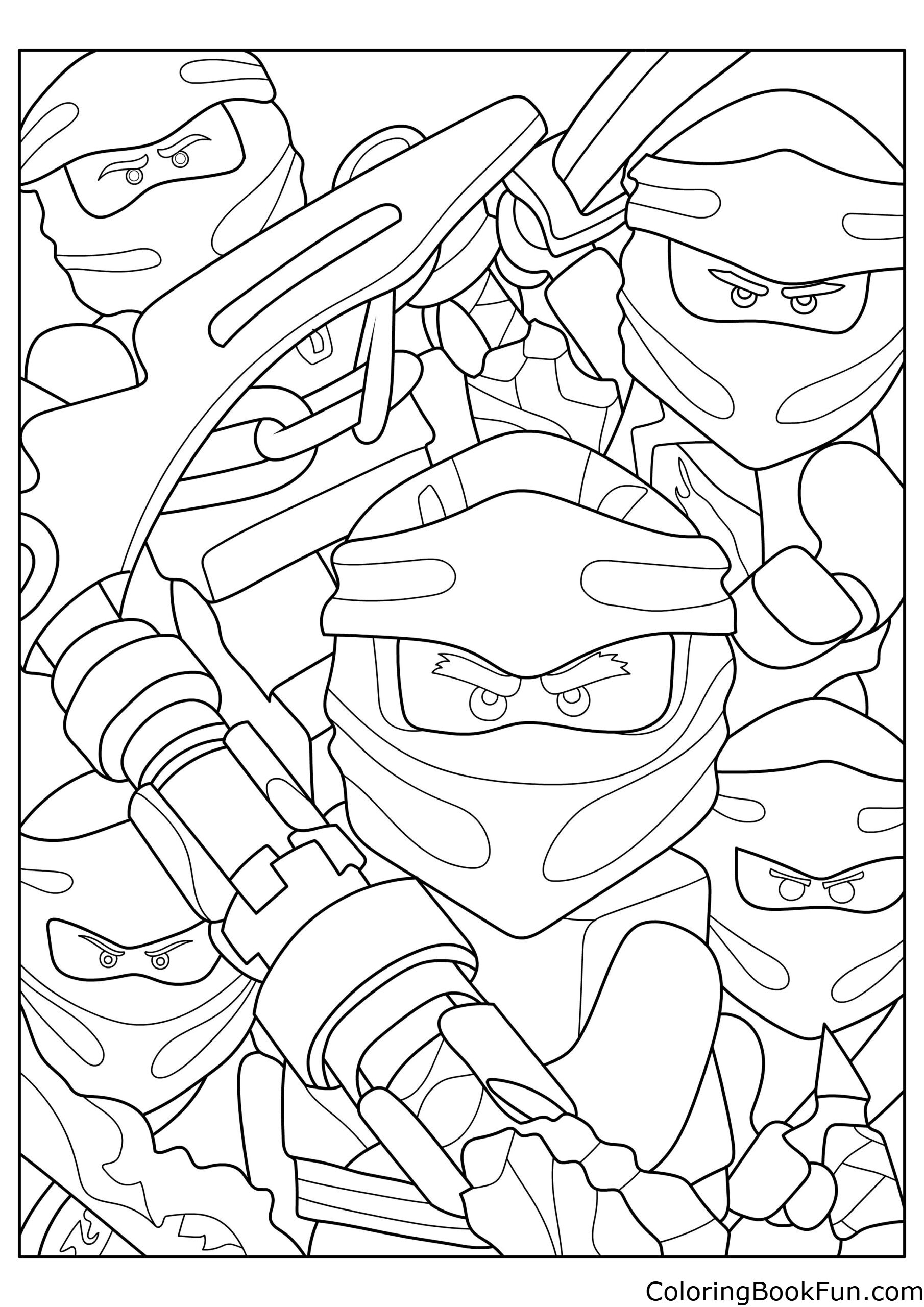24 Ninjago Coloring Pages ColoringBookFun