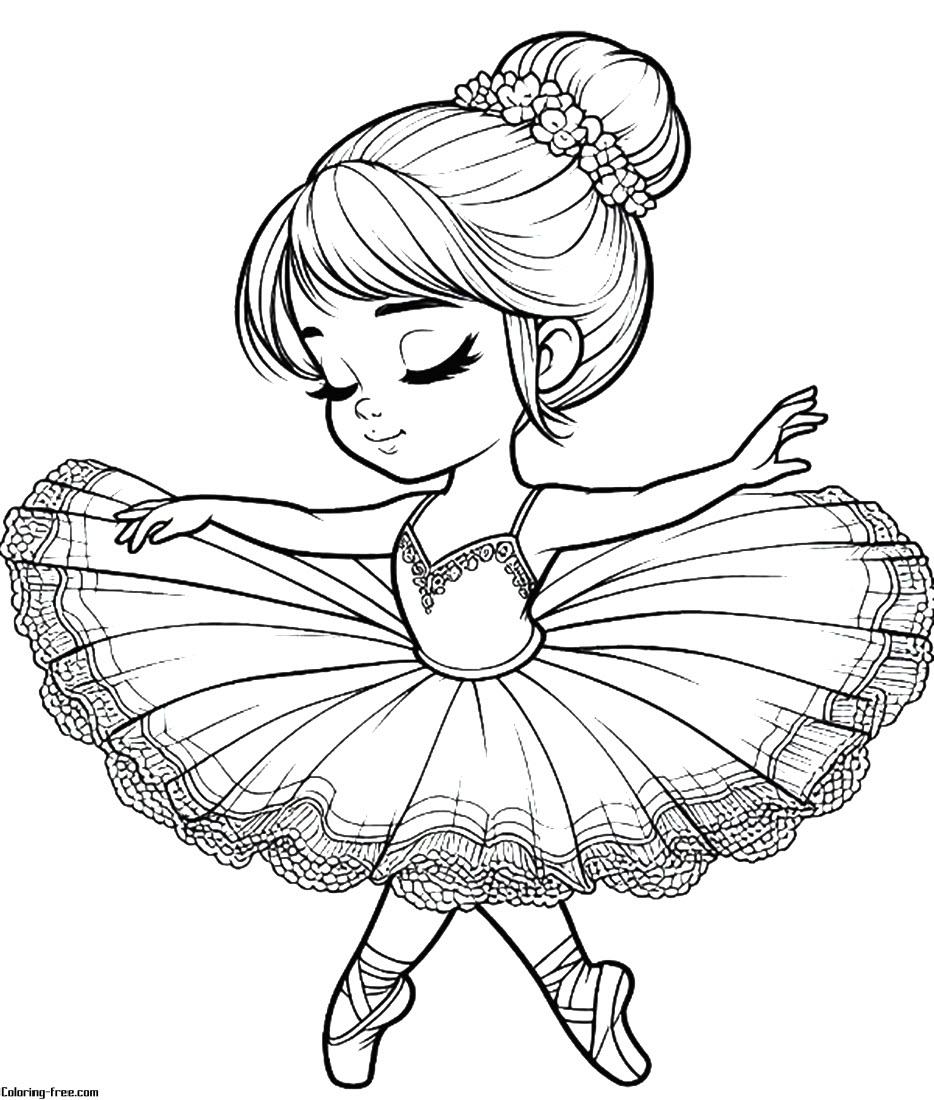 25 Ballerina Coloring Pages Free Unique Printables