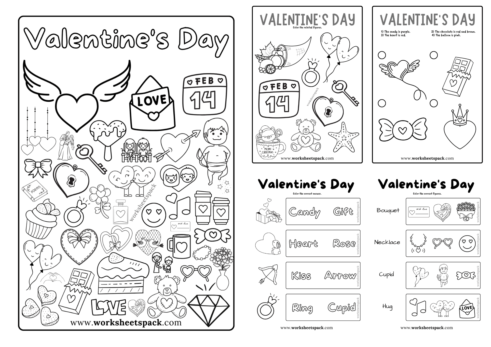 25 Best Free Valentine s Day Coloring Pages Worksheetspack