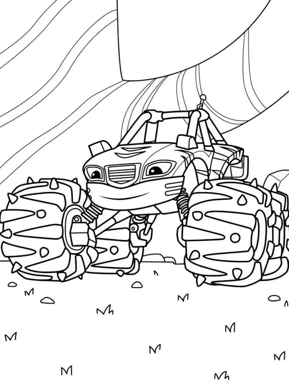 blaze coloring pages blaze coloring pages