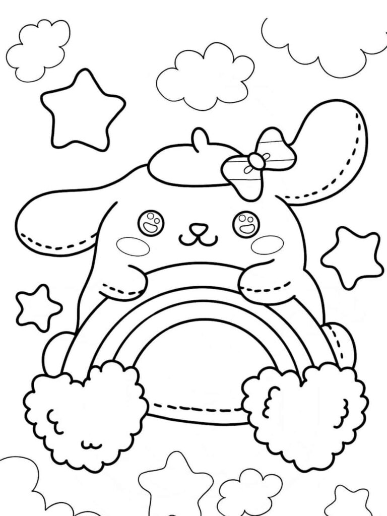 pompompurin coloring pages