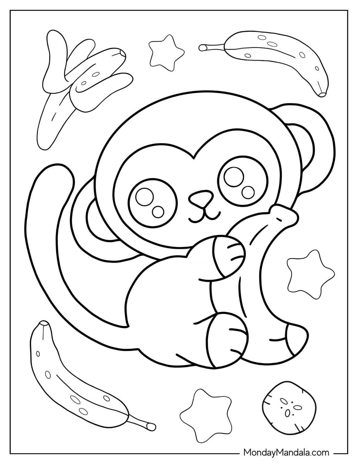 monkey coloring pages