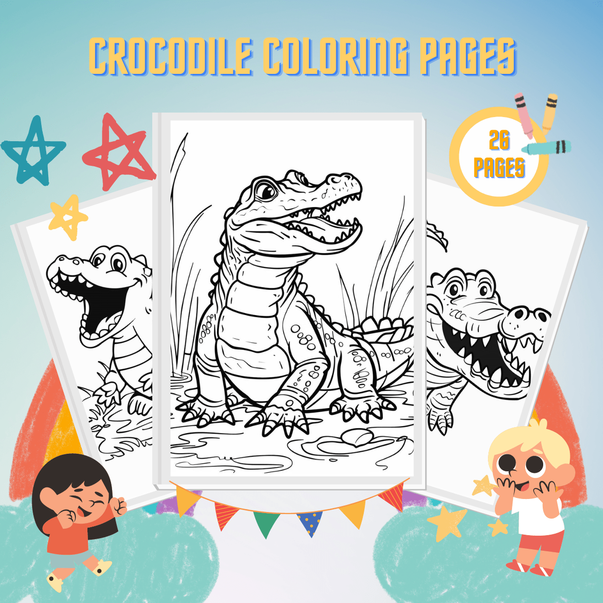 27 Crocodile Coloring Pages Free Fun Printables