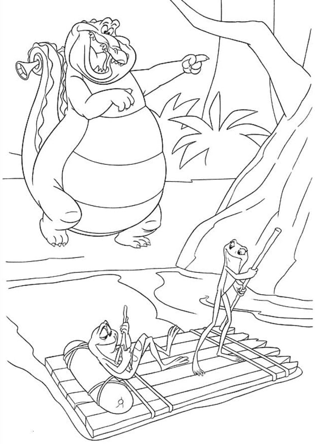princess and the frog coloring pages princess and the frog coloring pages