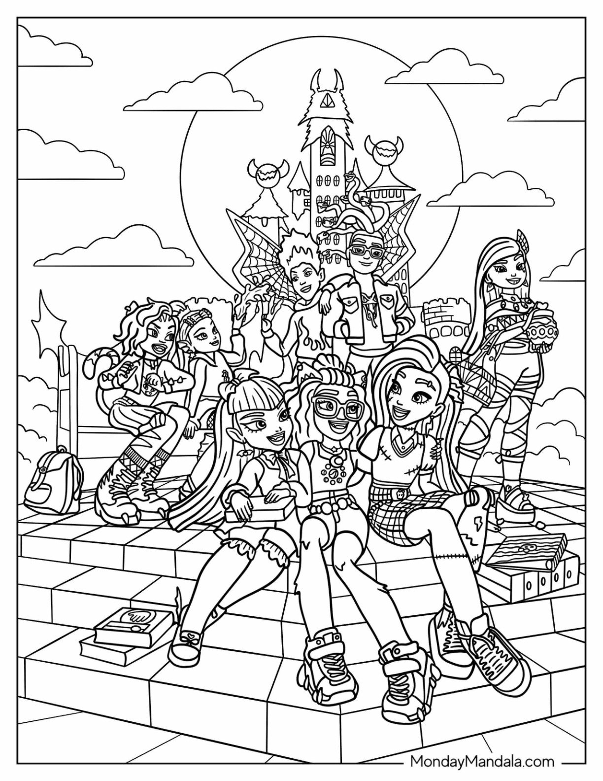 monster high coloring pages monster high coloring pages