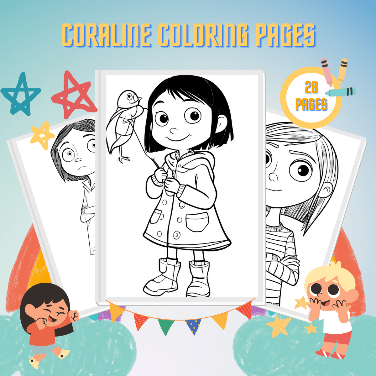 29 Coraline Coloring Pages Free Printable For Kids 29 Coraline Coloring Pages Free Printable For Kids