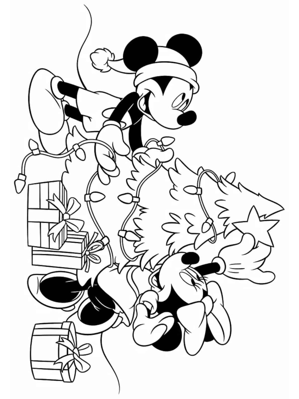 30 Free Printable Disney Christmas Coloring Pages