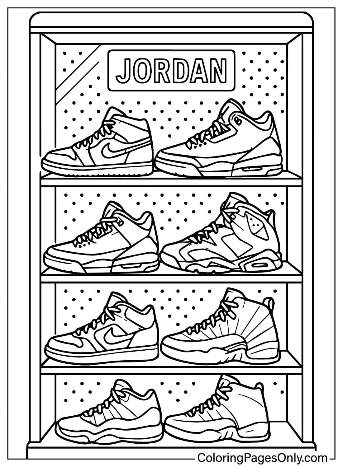 30 Jordan Coloring Pages Free Printable PDF Online Coloring