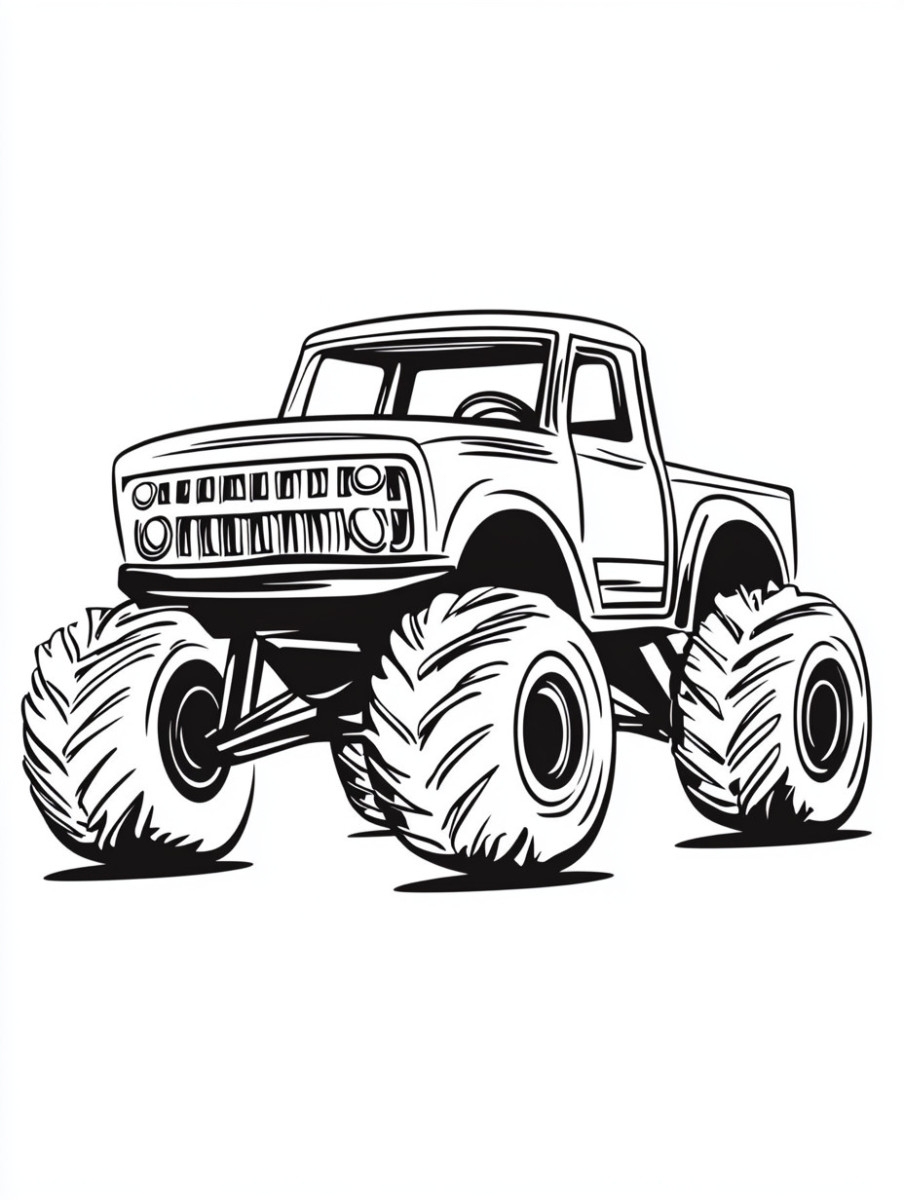 monster trucks coloring pages monster trucks coloring pages