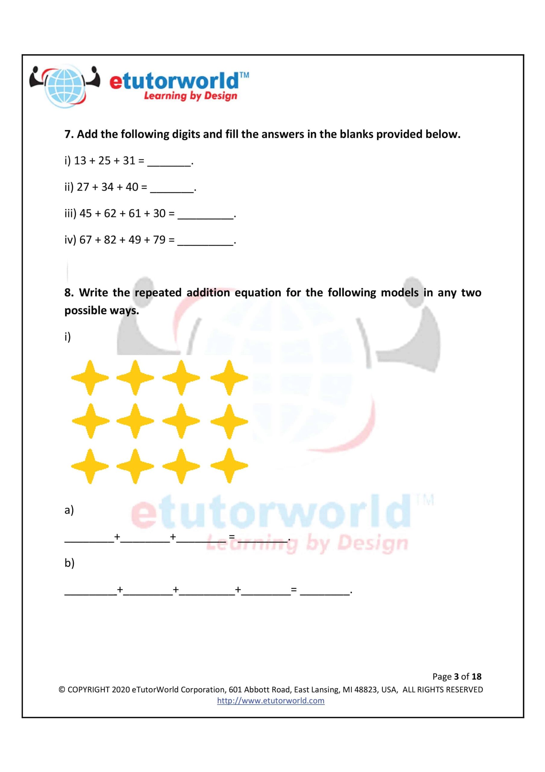 3rd Grade Math Worksheets Download PDF Printable For Free 3rd Grade Math Worksheets Download PDF Printable For Free