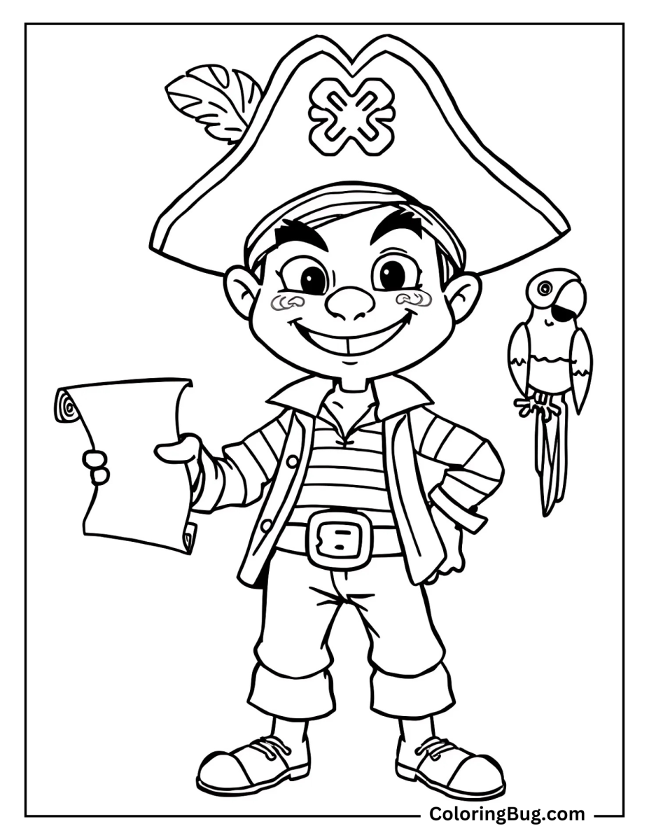 40 Cool Pirate Coloring Pages Free Printable PDFs 