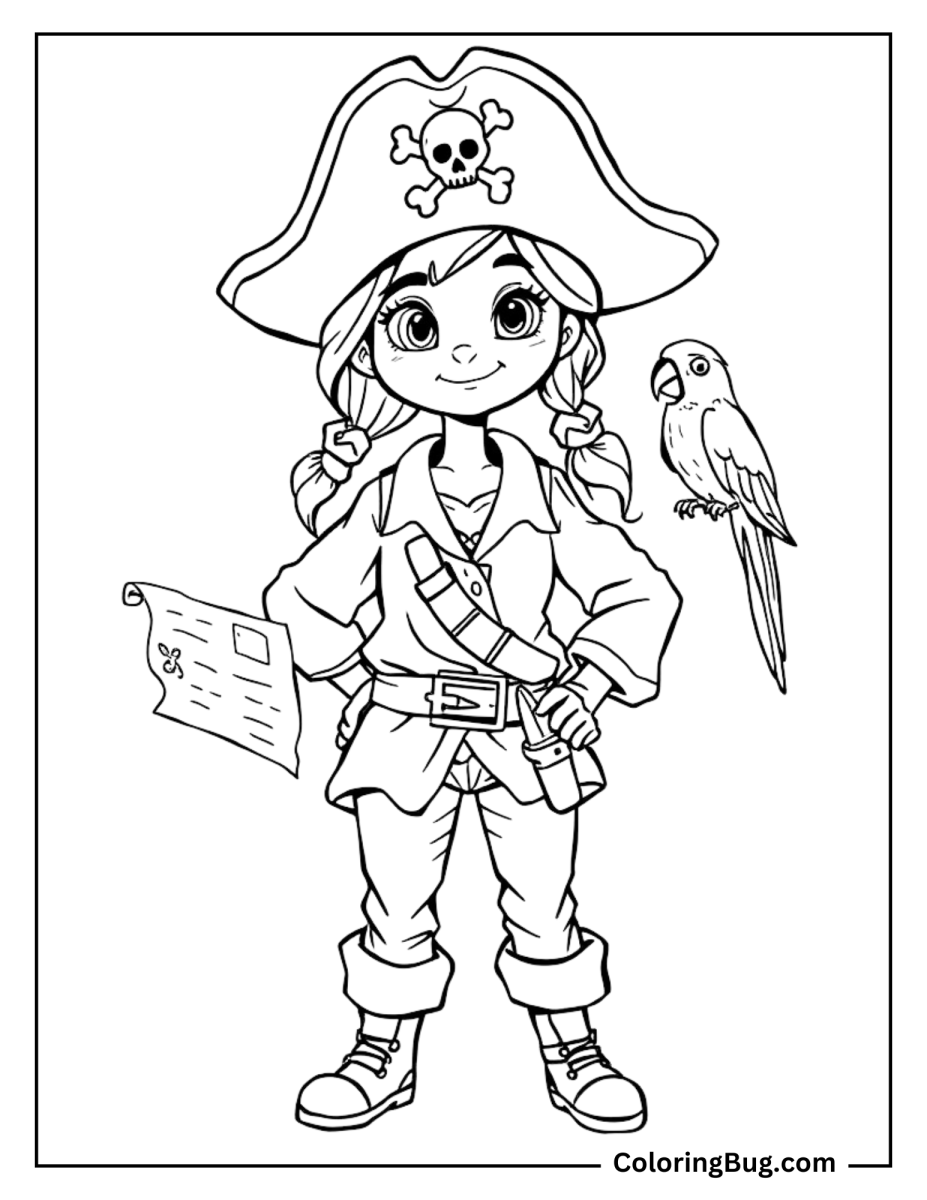 40 Cool Pirate Coloring Pages Free Printable PDFs 