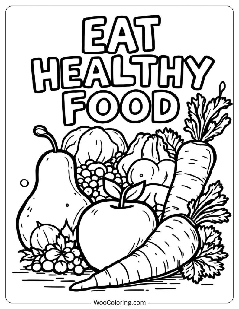 400 Food Coloring Pages Free PDF To Print Woo Coloring