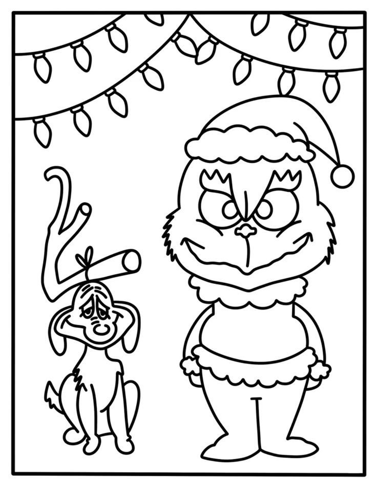 45 Christmas Coloring Pages Grinch