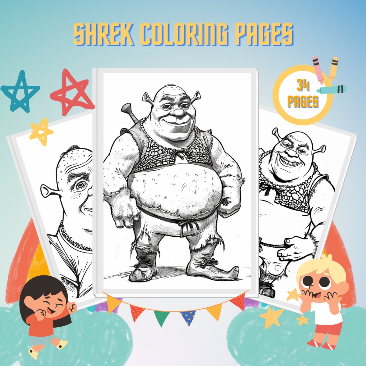 47 Shrek Coloring Pages For Kids Free PDF Printables