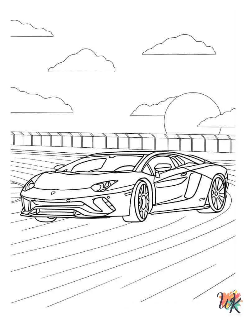 race car coloring pages
