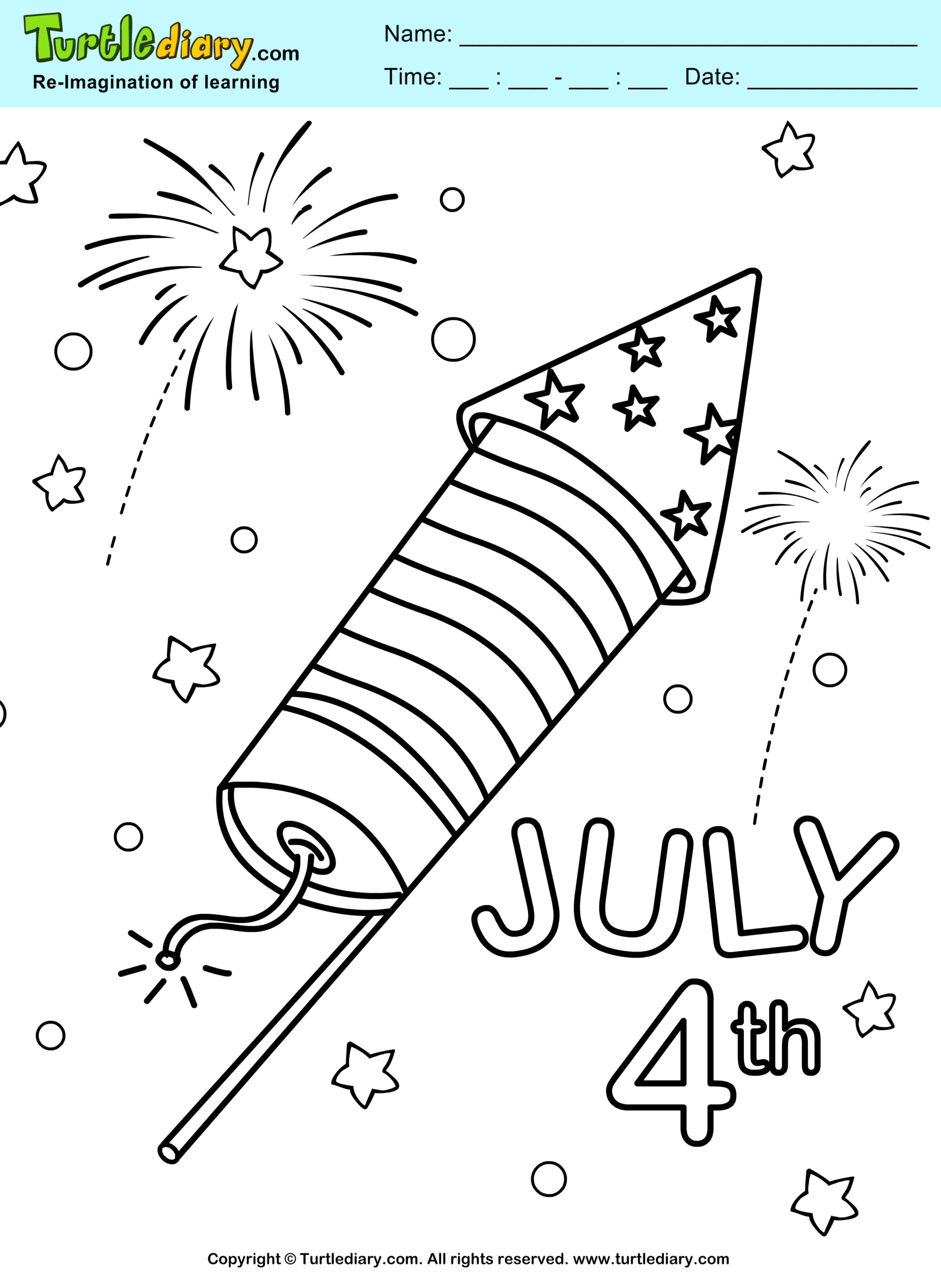 4th of july coloring page 4th of july coloring page