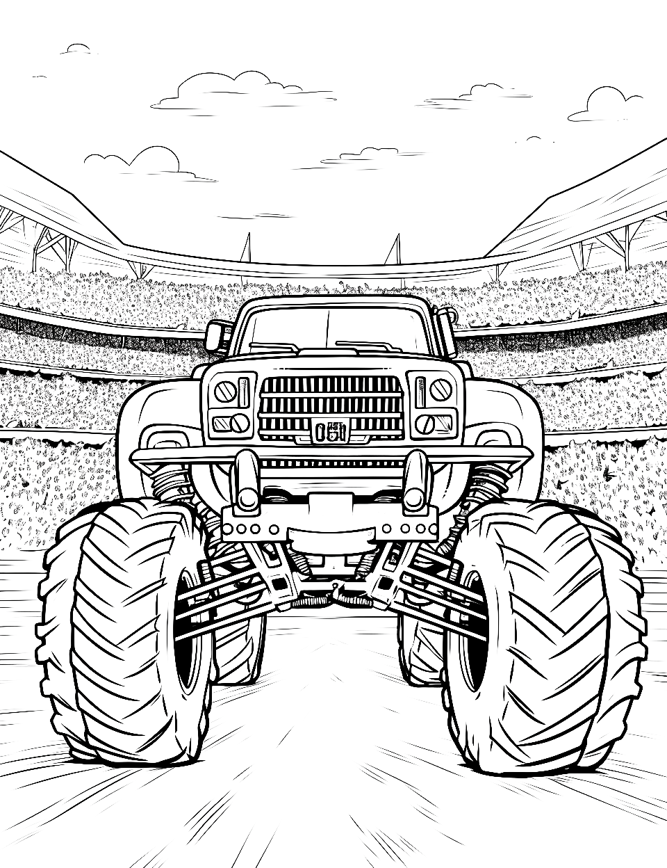 monster truck coloring page monster truck coloring page
