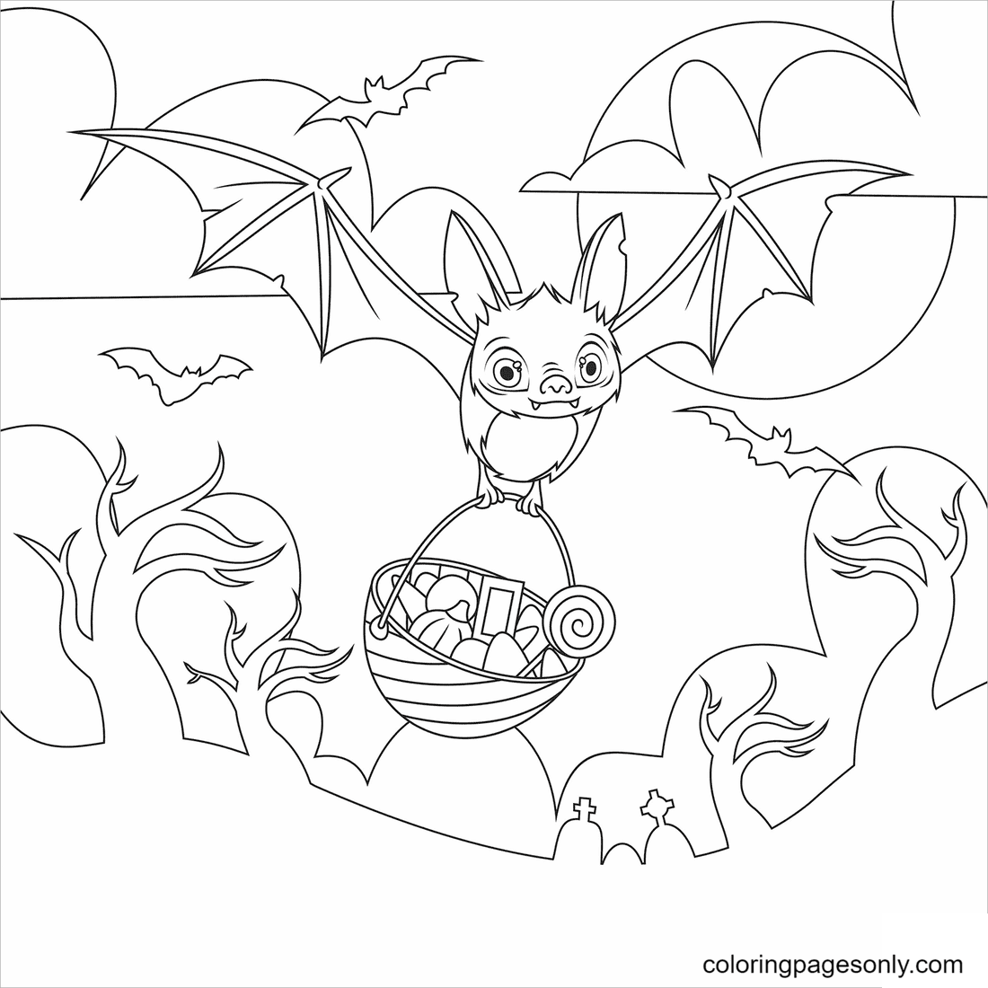 70 Halloween Bats Coloring Pages ColoringPagesOnly 70 Halloween Bats Coloring Pages ColoringPagesOnly