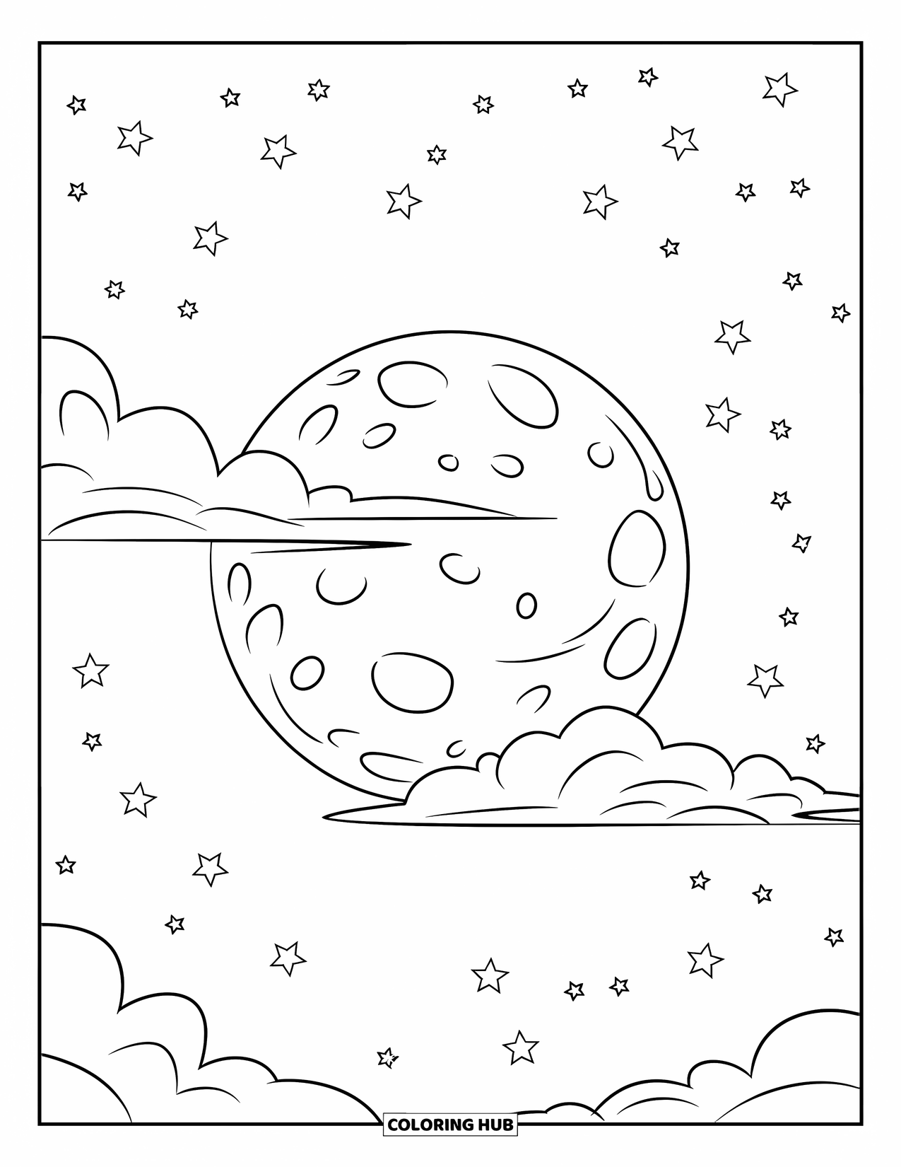moon coloring pages moon coloring pages