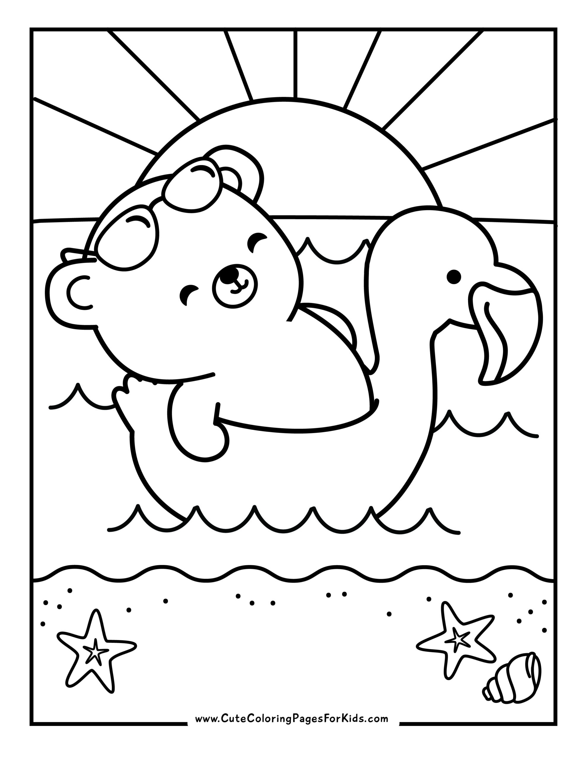 beach coloring pages beach coloring pages